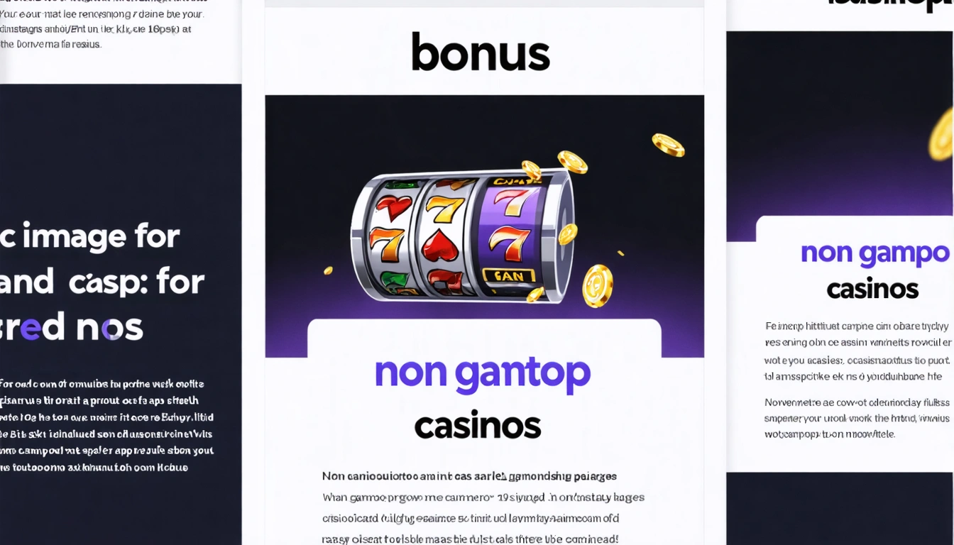 bonus non gamstop casinos